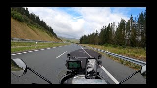 Motorcycling Tour to Spain & Portugal Ep 5 - Lugo to Santiago De Compostela, Capo Fisterra & Chaves.