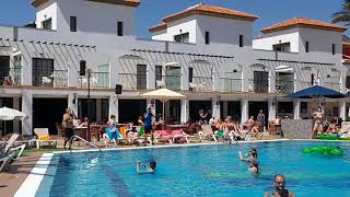 Broncemar beach club song up up down down pool dance fuerteventura Caleta de fuste 2019