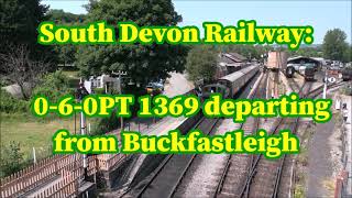 RD25473a(vid).  1369 departing from Buckfastleigh.