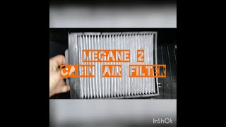 LHD Renault MEGANE 2 CABIN AIR FILTER REPLACE AND LOCATION, MEGANE 2 INNENLUFTFILTER ERSETZEN.