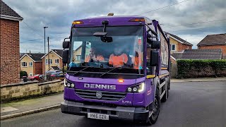 Dennis Elite 6 Bin lorry on General Waste, OZR