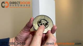 Schlage B571 Indicator Deadbolt Installation