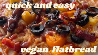 Delicious Vegan Flatbread- #shorts