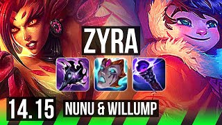 ZYRA vs NUNU & WILLUMP (JGL) | Rank 6 Zyra, 66% winrate, 11/3/18, Legendary | BR Challenger | 14.15