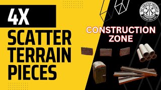 Scatter Terrain - 4x Construction Zone Pieces