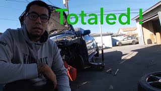 Going through the damage of my totaled Nitrous RSX Type S