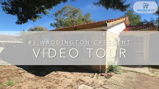 Video Tour - 83 Waddington Crescent, Koondoola