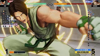 THE KING OF FIGHTERS XV - KIM KAPHWAN 3 COMBO EXAMPLE