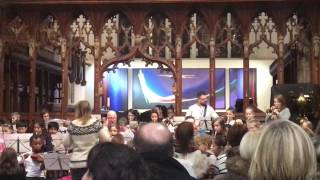 Area Bands performing Twist And Shout at St Peter's Church, Nottingham