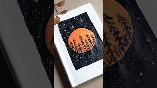 Easy nature painting #shorts#artsgorts#painting #viral