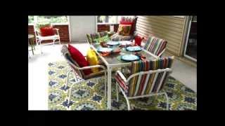 Porch Redesign- Adding Color to your Outdoor Space