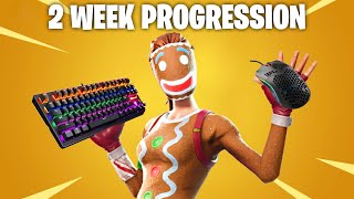 2 WEEK Fortnite Keyboard and Mouse Progression! (TIPS)