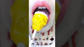 asmr SKULL💀 BRAINS🧠 LOLLIPOP🍭 HALLOWEEN MASHUP 🕷️👁️🧛‍♀️ satisfying eating sounds mukbang 먹방