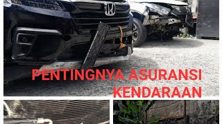 pentingnya kendaraan di asuransikan untuk berjaga jaga dr hal yang tidak di inginkan..#car#crash