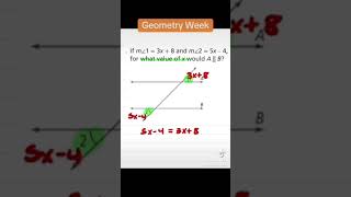 Find x with a Transversal