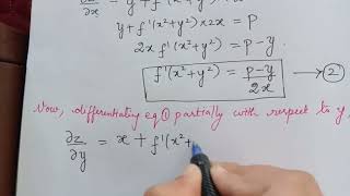 formation of PDE by eliminating arbitrary function|| partial differential equations