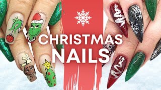 NEW CHRISTMAS NAILS Tutorial 💅 | 2021 Winter Nail Art Ideas