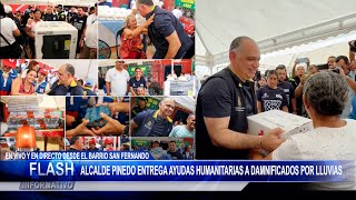 Alcalde Pinedo 👉🏾 Entrega Ayudas Humanitarias a Damnificados del Barrio San Fernando de Santa Marta