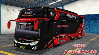 MOD BUSSID TERBARU | MOD BUSSID JETBUS 3 + | LIVERY BUSSID JURAGAN 99