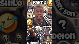 Shilo😡 "ROAST" #Deion (PART2) For Not Picking Him Up From School | I WAS LAST DAWG😂 | #shorts #shilo