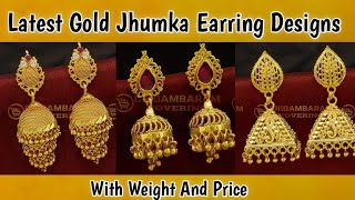 50+ Gold Jhumka Designs || Latest Gold Jhumka Designs