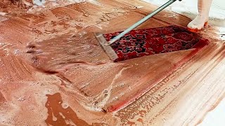 The best scrubbing and scraping in ASMR carpet cleaning | carpet cleaning