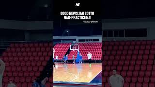 HETO NA TALAGA! Kai Sotto finally joins Gilas Pilipinas practice!