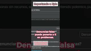 Cómo reportar a un usuario de Roblox (Reportando a Kylielamasdiva) #shorts #roblox #fyp