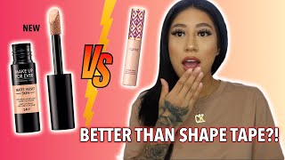 *NEW* MAKEUP FOREVER Matte Velvet Skin Concealer REVIEW VS TARTE Shape Tape