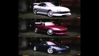 NFS Underground 2 - The 3 cut Hondas (Integra, S2000 & NSX)