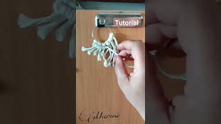 macrame ear rings tutorial 👌 #diy #macrame #tutorial #مصر #design #مكرميه #handmade