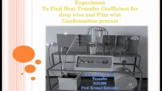 Drop wise and Film wise condensation | Practical No.10 | GTU | 3151909