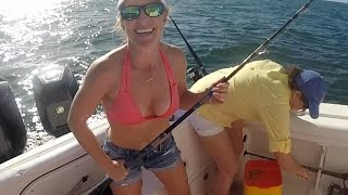 CAITLIN CATCHES TWO BIG GAG GROUPER