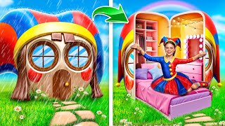 Мы построили секретный домик POMNI! The Amazing Digital Circus! Как появилась CANDY PRINCESS?