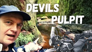 Motorcycle Tour Scotland - Royal Enfield Himalayan - Whangie And The Devil's Pulpit - Outlander