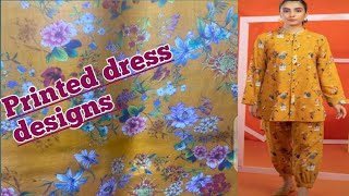 Latest new printed dress designs||2 piece printed dress ideas 2023||HB Dressing style