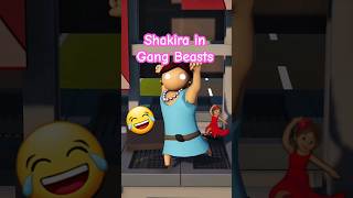 Waka Waka twerkin💃🏽😂 #gangbeasts #shorts #shakeit