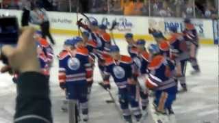 Oilers OT win over Kings January 24, 2013