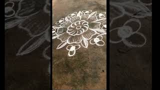 ஈசி கோலம் #rangoli #howtomakesimplerangoli #indianart #beautifulnewflowerdesignkolam