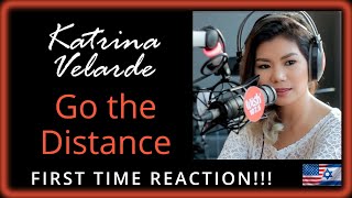 ***FIRST TIME BLIND REACTION*** Katrina Velarde - Go the Distance