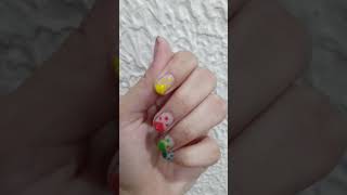 simple  dots nail art design