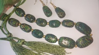 Polymer Clay Jewelry Set: Snakeskin Project