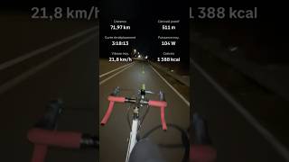 Cycling round trip from Montreal to Blainville #cyclist #montreal #cycling #mtl #bikelife #night