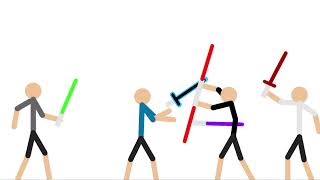 2 Jedi VS 4 Sith ( Jedi Sith Fight 2 )