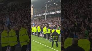 Singing the blues at full time. Everton v Crystal Palace 22/10/22