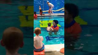 Ryan’s swimming lesson (mini 3 class, 3rd day)