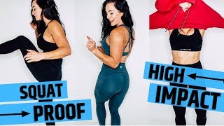 NEW GYM CLOTHES TRY ON HAUL | Alphalete HIGH IMPACT workout clothes