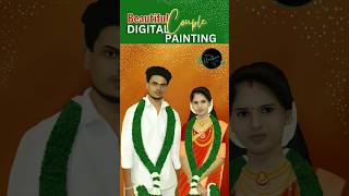 beautiful Couple Digital painting, #digitalart #digitalpainting #keralaarts