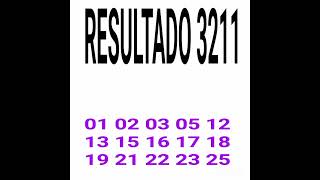 RESULTADO DA LOTOFACIL 3211