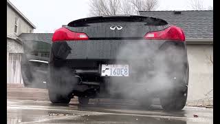 2010 Infiniti G37s 6MT with muffler delete cold start